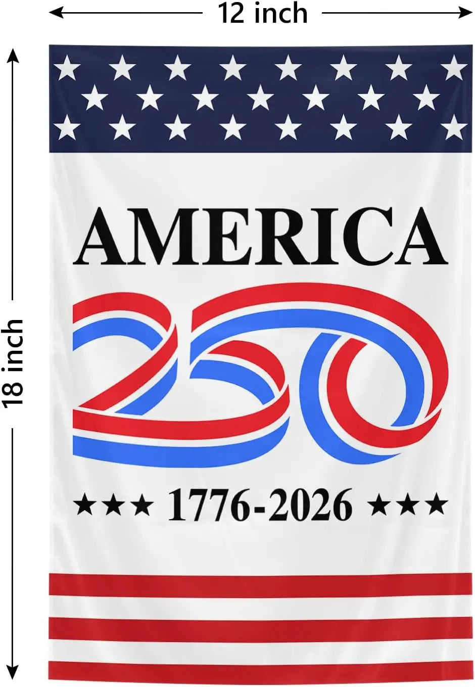 America 250th Birthday Flag 1776 2026 America 250 Years Anniversary