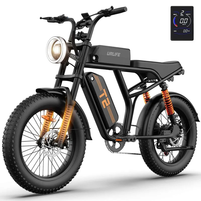 1500W Peak Electric Mountain Bike 48V 15.6Ah