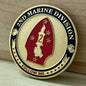 Gold US Marine Corps Commemorative Coin 2ND Marine Division