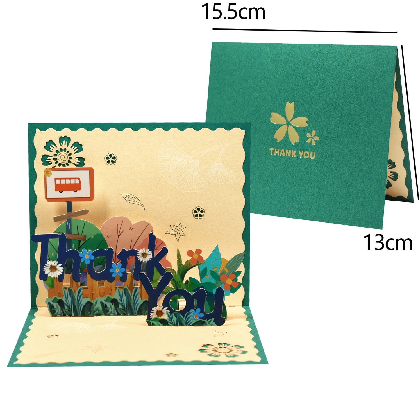 Thanksgiving Day Gift Card 3D Pop Up Give Thanks