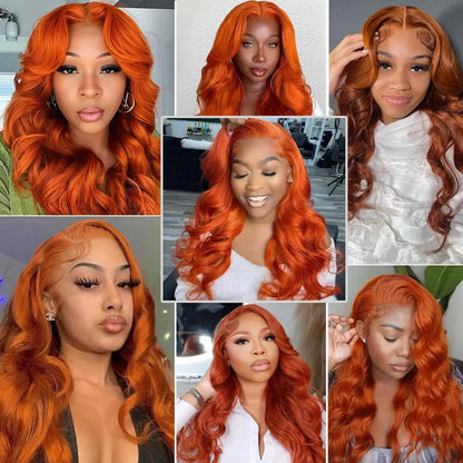 Ginger Wig Human Hair 13x6 HD Lace