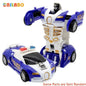 Transformable Robot Sports Car Toys, No Batteries, Educational Kids Gift,