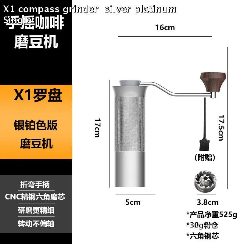 Stainless Steel Hand Coffee Grinder Manual Portable Bean Grinder