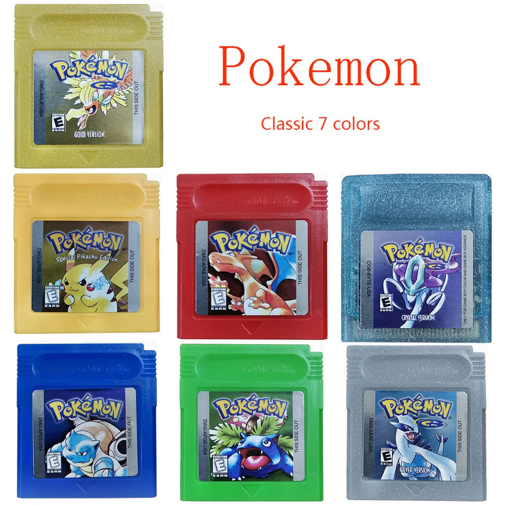 Pokemon GBC 16-bit Game Video Game Cartridge Console Card