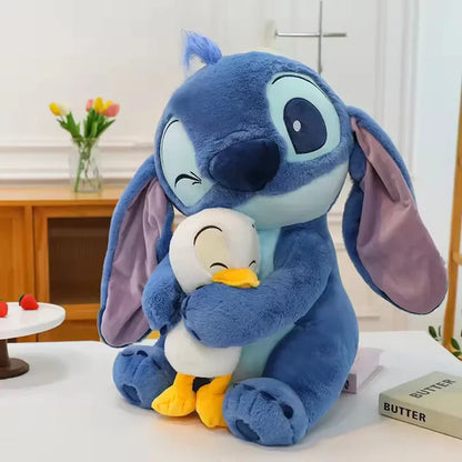 New Disney 20cm Plush Doll Stitch Lilo Doll Cute Duck Stitch Plush Stuffed Toy Christmas Children's Birthday Gift Kawaii Toys