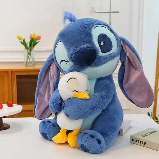 New Disney 20cm Plush Doll Stitch Lilo Doll Cute Duck Stitch Plush Stuffed Toy Christmas Children's Birthday Gift Kawaii Toys