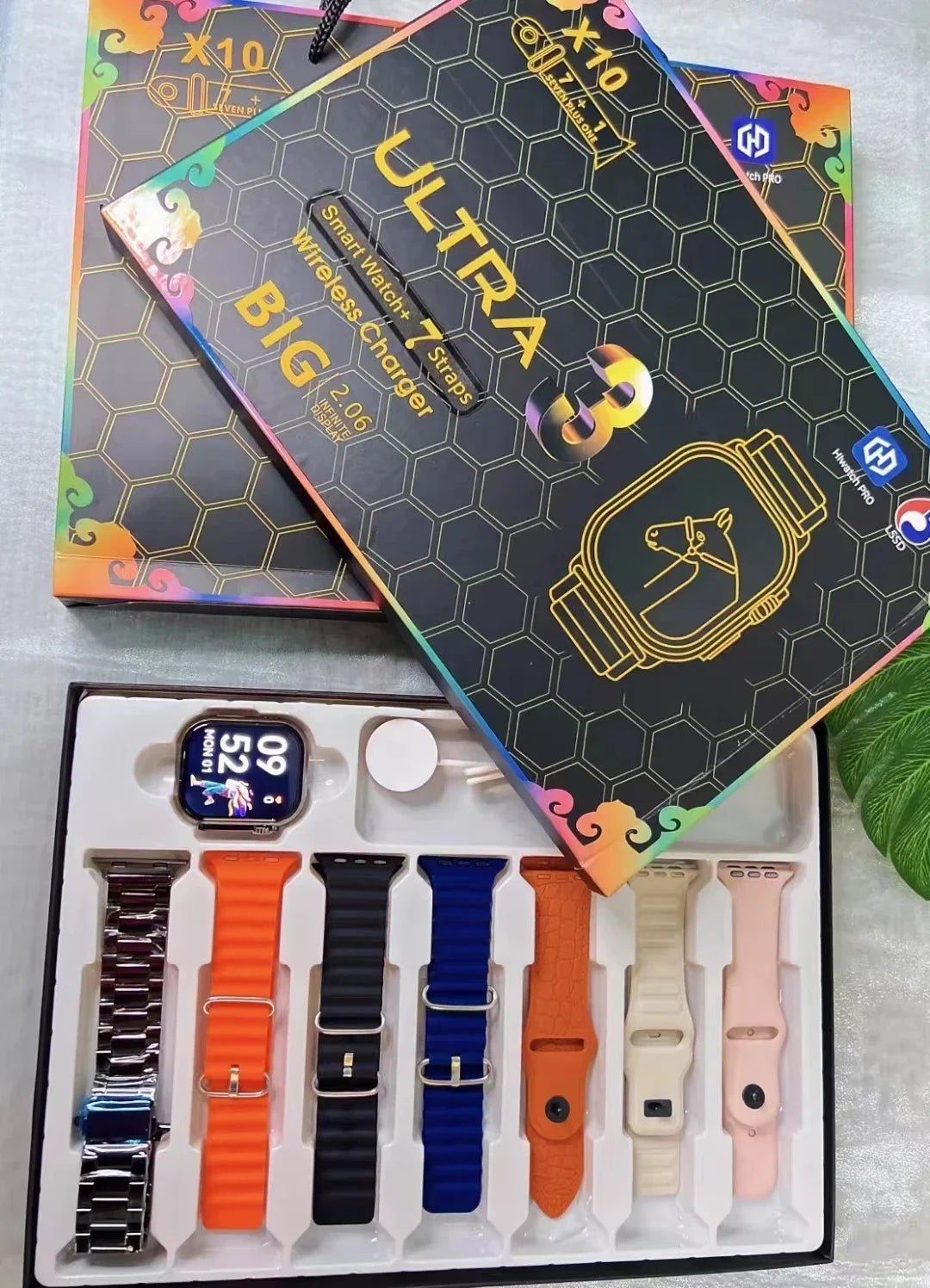 7+1 Smart Watch X10 Ultra 3 Sport Watch for men Women