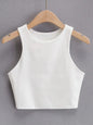 2023 Summer Fashion Women Sexy Slim Tops O-neck