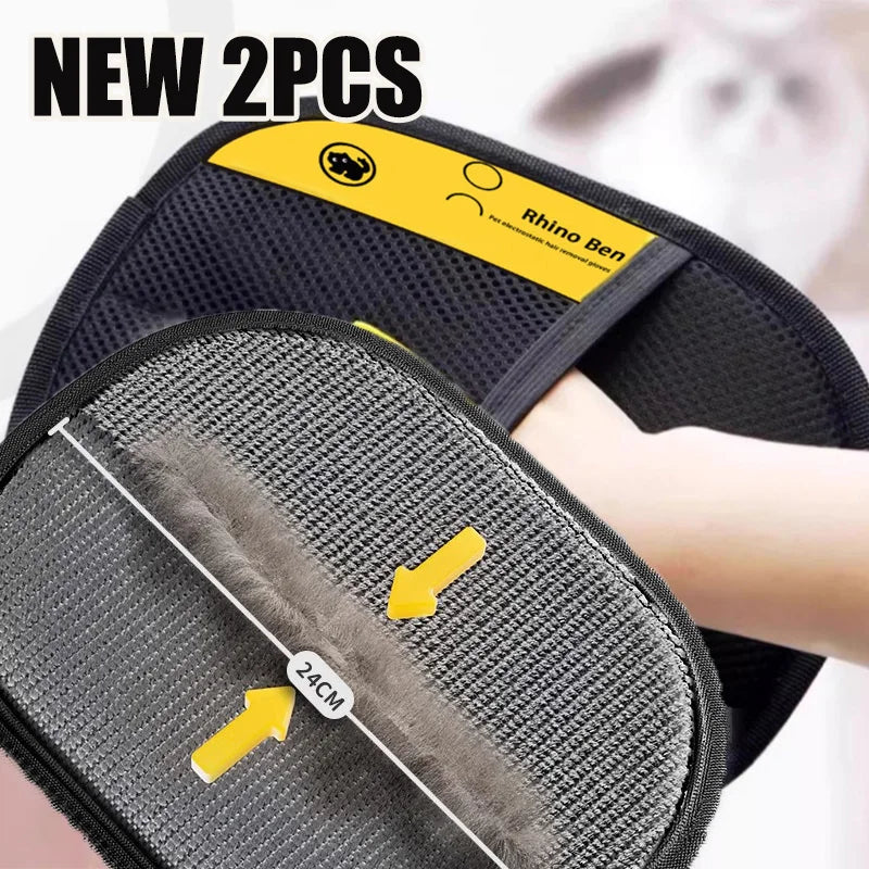 Pet Hair Cleaning And Collection Gloves Pet Double-sided