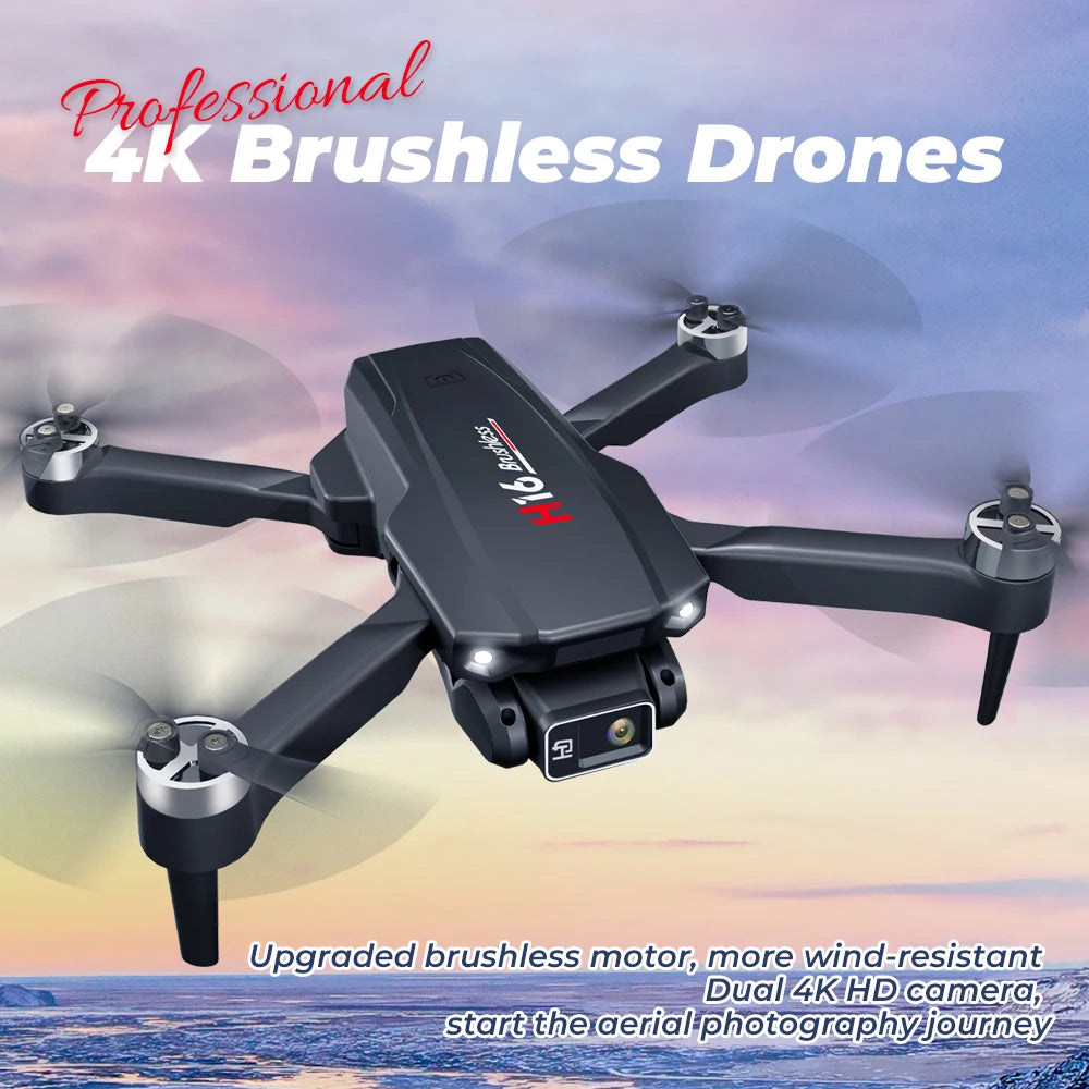 KBDFA New Drone H16 GPS Professional Dual Camera Dron