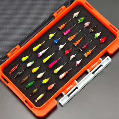ANFS Ice Fishing Jigs 36pcs Ice Fishing Lures, Walleye Jig