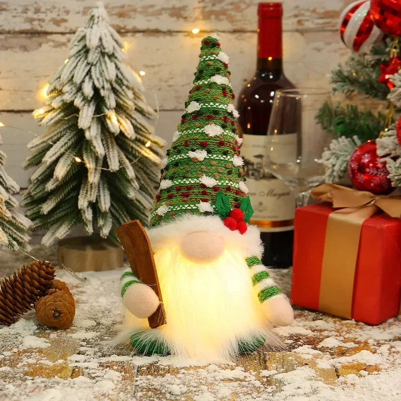 1~2pcs Gnome Christmas Decorations 30cm Light Up