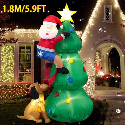 Christmas Decorations Model Built-in LED Lights Inflatable Toys Ornament