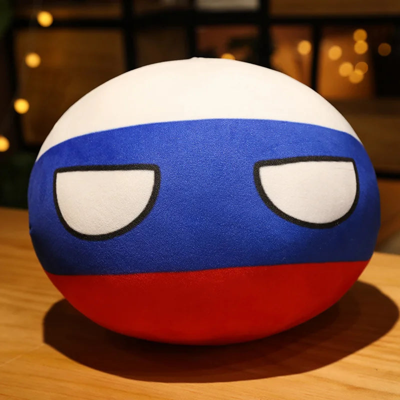 Hot  10/30/50cm Polandball Country Ball Toy Plush Pendant Plush Doll