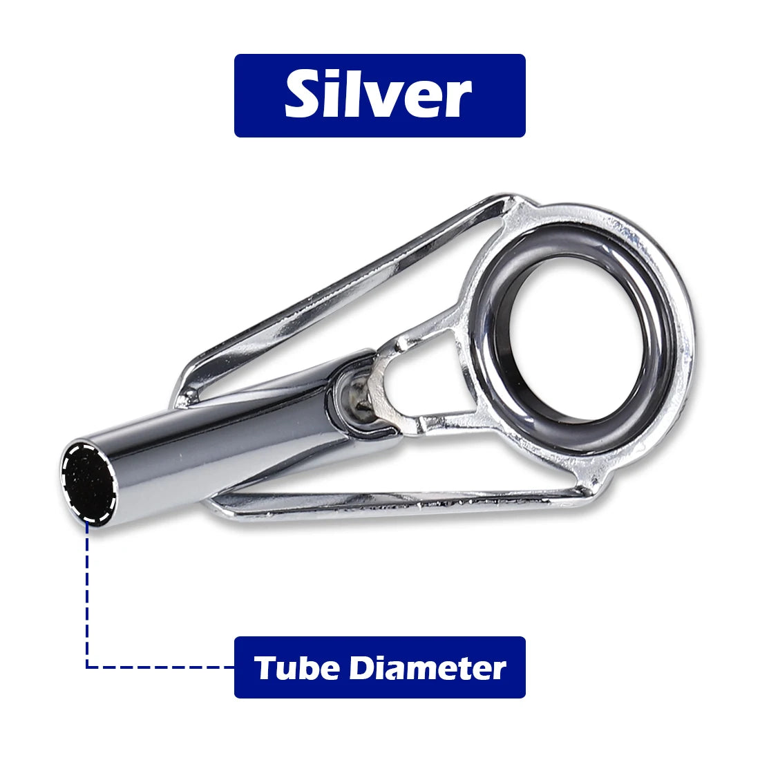 FishTrip 5Pcs Fishing Rod Guides Tip Top Repair Kit