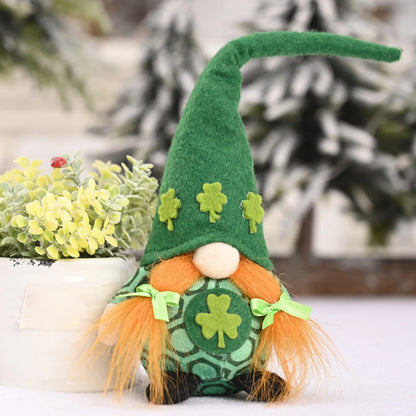 St Patrick's Day Decoration Doll Green Plush