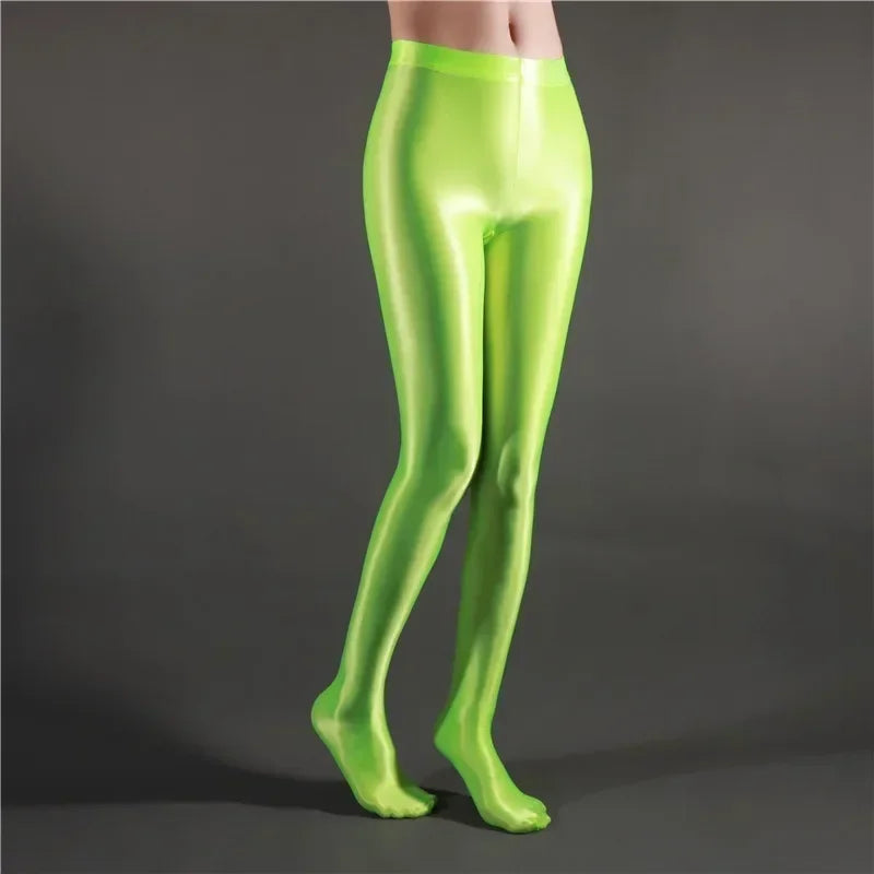 Women's Slim Solid Tights High Waist