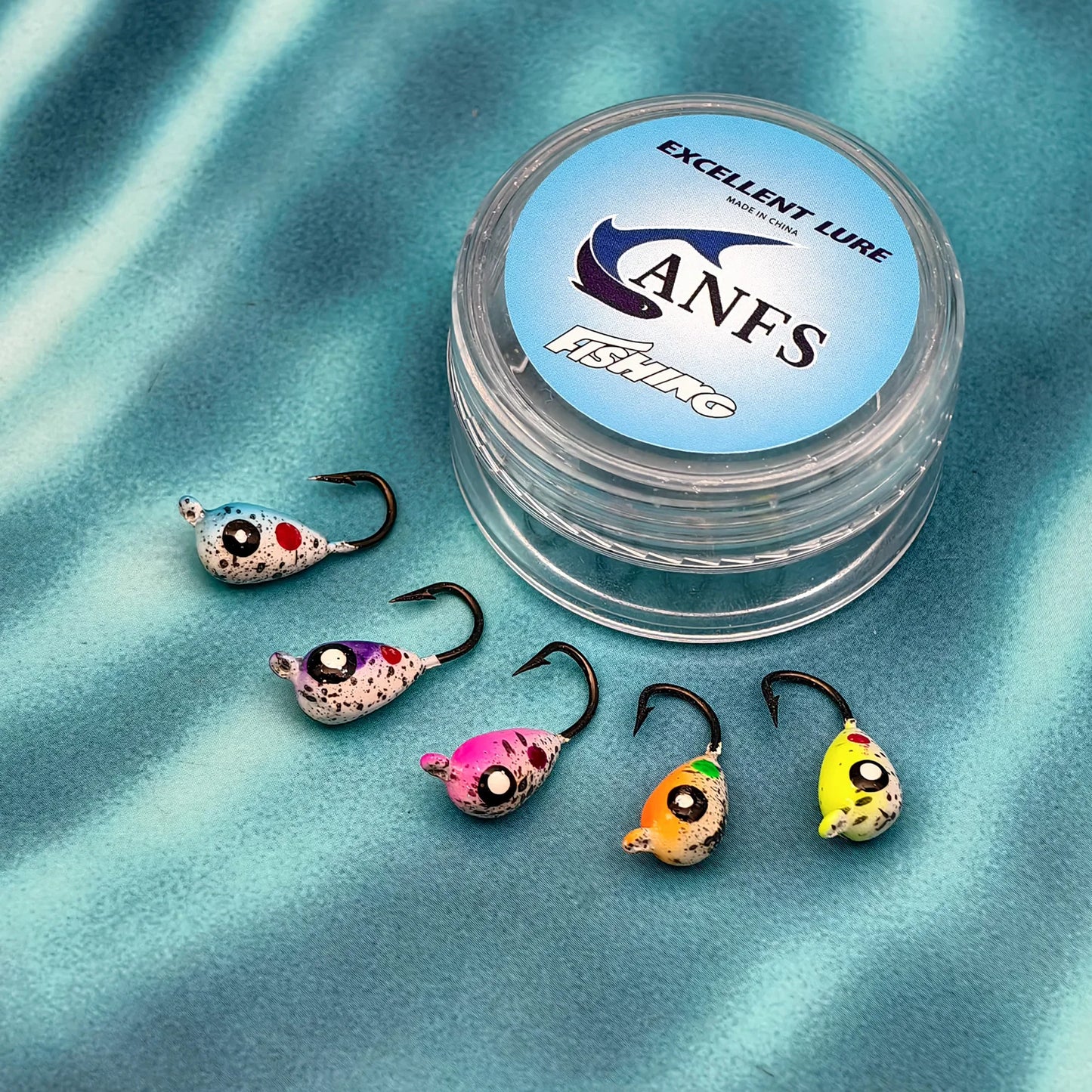 ANFS Ice Fishing Jigs 5pcs/40pcs Ice Fishing Lures, Walleye Jig