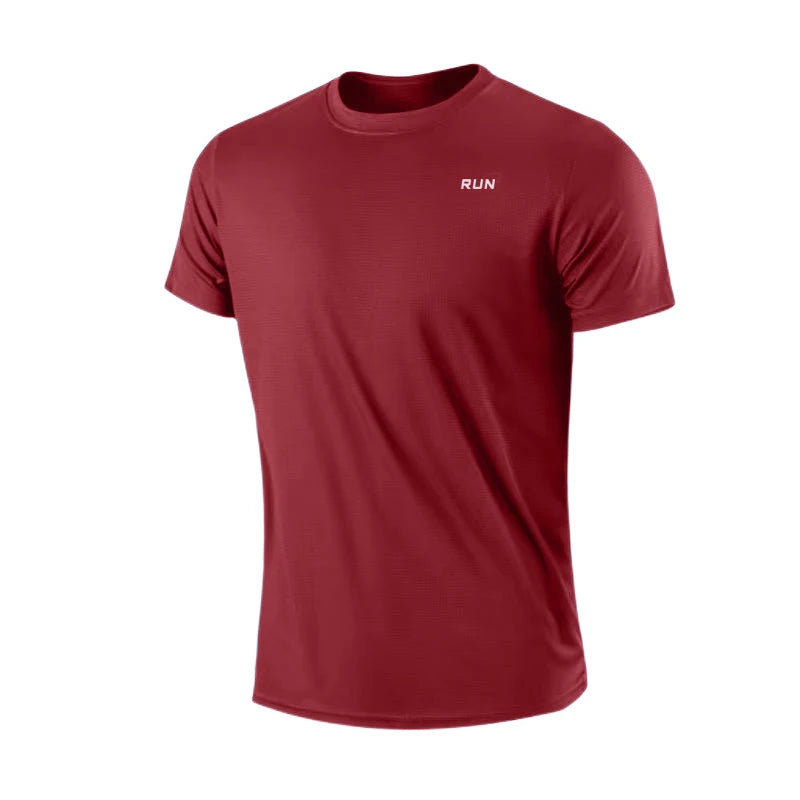 Men's Quick Dry Short Sleeve Gym Running Moisture Wicking