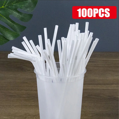 50-1000Pcs Drinking Straws Colorful & Black