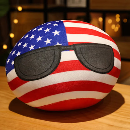 Hot  10/30/50cm Polandball Country Ball Toy Plush Pendant Plush Doll