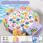 Magnetic Rotating Fishing Game Plate - Fishing Toy with Music