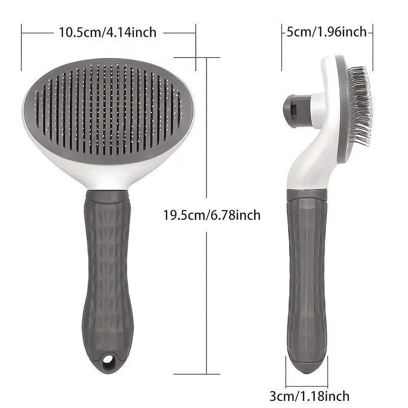 One-Click Pet Hair Removal Comb for Effortless Grooming