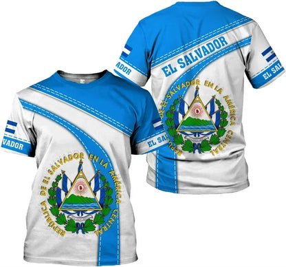 El Salvador Flag Football Jersey 3D Print