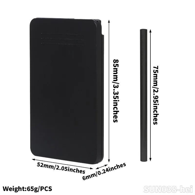 Portable 8-Compartment Metal Snuff Container