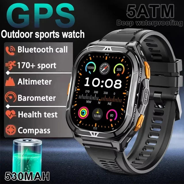2025 New GPS Track Smart Watch Men