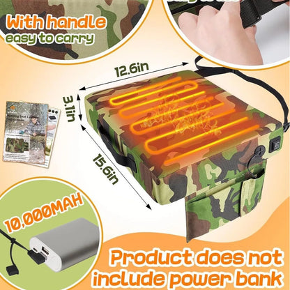 Camouflage Heated Seat Cushion for Sports Fields