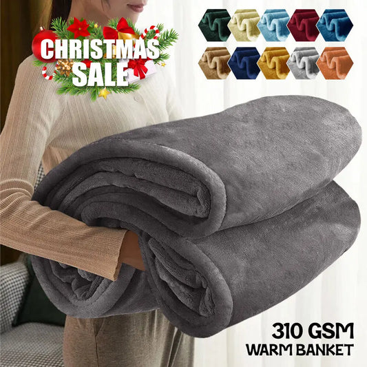 Fleece Blanket Throw Lightweight Plush Fuzzy Cozy Soft Blankets
