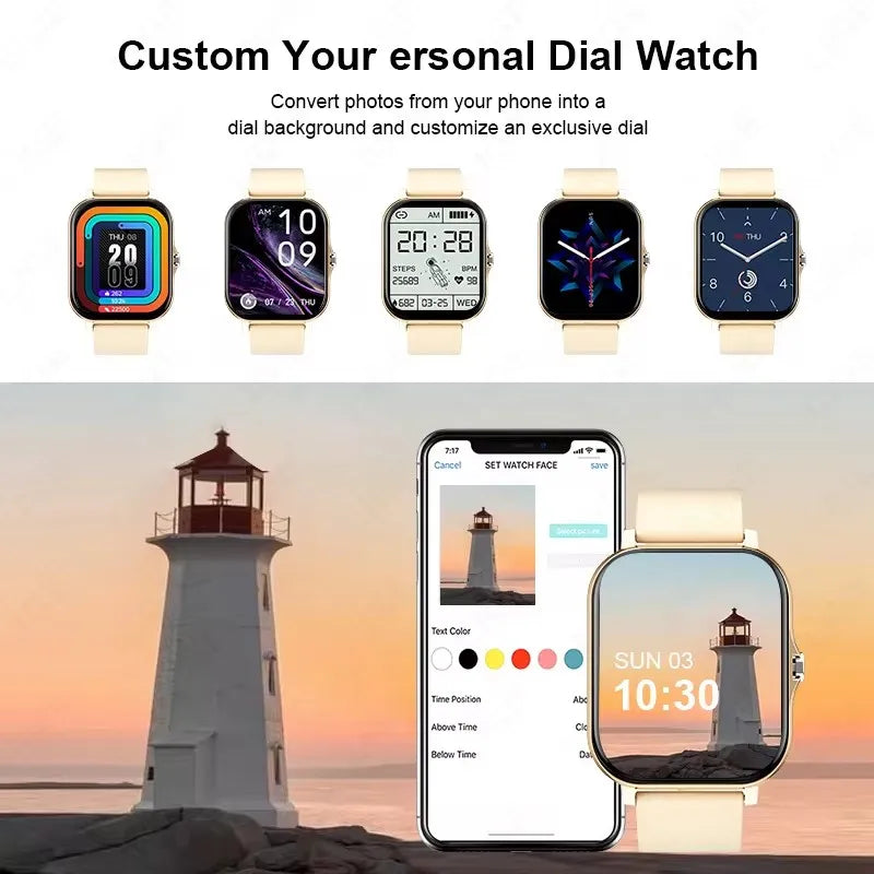 Xiaomi MIJIA 2025 New Smart Watch Bluetooth Call Music Heart Rate Blood Pressure Monitor Smartwatch for Women Men Holiday Gifts