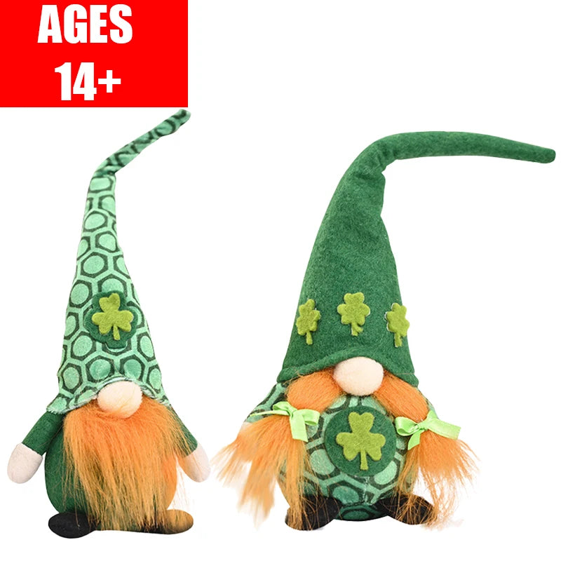 St Patrick's Day Decoration Doll Green Plush