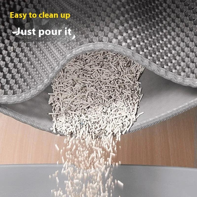 Extra Large Cat Litter Mat Heavy Duty Waterproof 2 Layer Non Slip