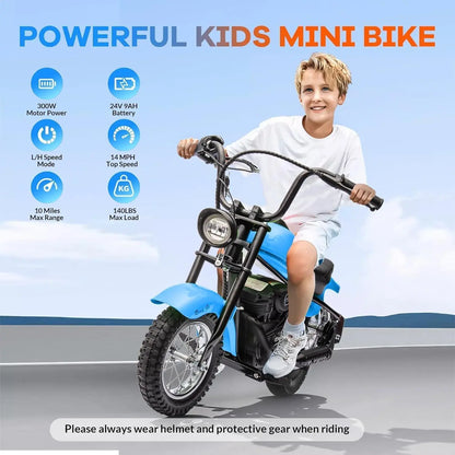 Electric Motorcycle for Kids 24v 250w Electric Dirt Bike