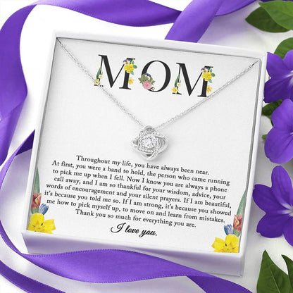 To My Mom Necklace, Sentimental Mom Gift From Daughter,