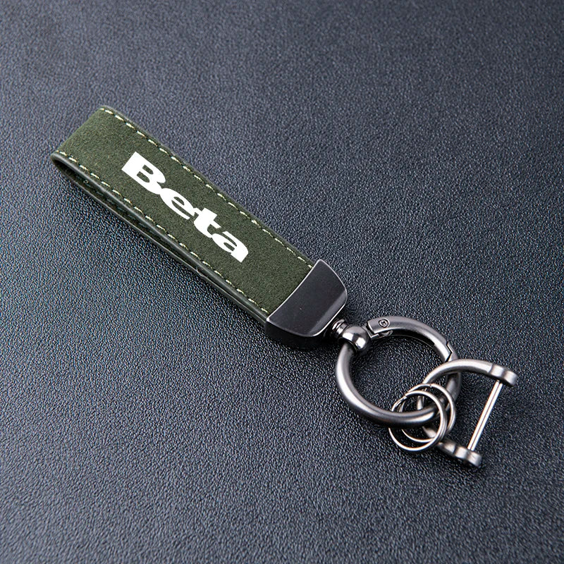 Motorcycle Leather Suede Keychain For Beta Evo 250 300 80