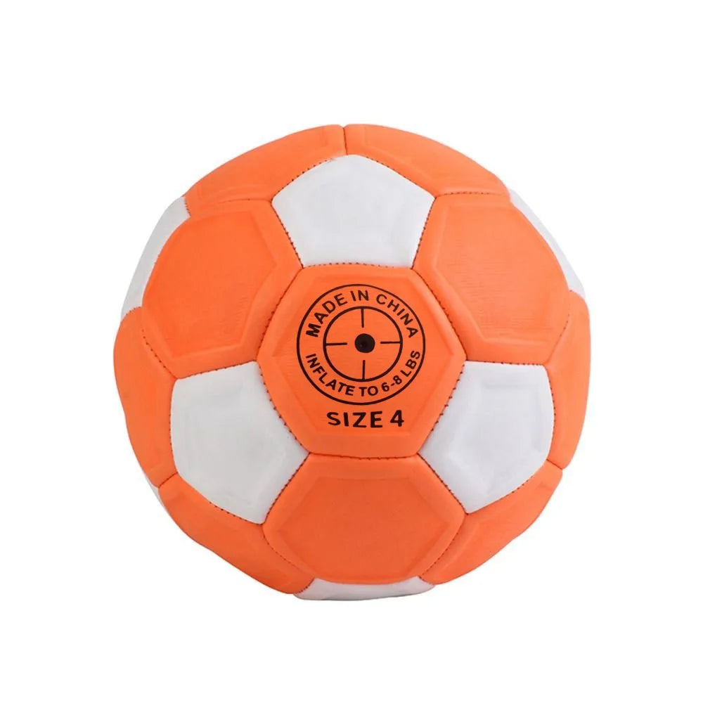 Great Size 3/4/5 Curve Soccer Ball Recreational Orange Youth Football