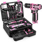 DEKO Home Mechanic Toolbox with 12V Power Cordless Drill Hand