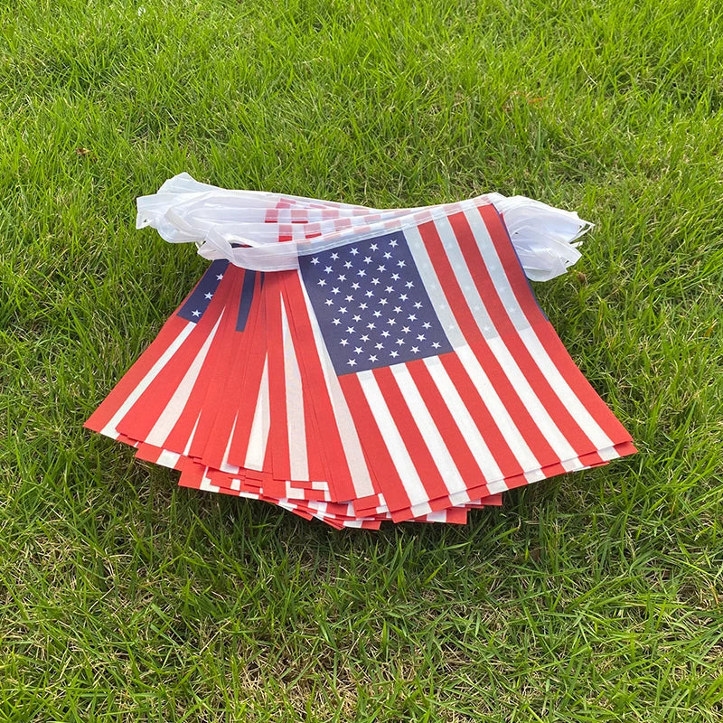 Aerlxemrbrae  6M 20pieces/set 14cmx21cm   American Flag