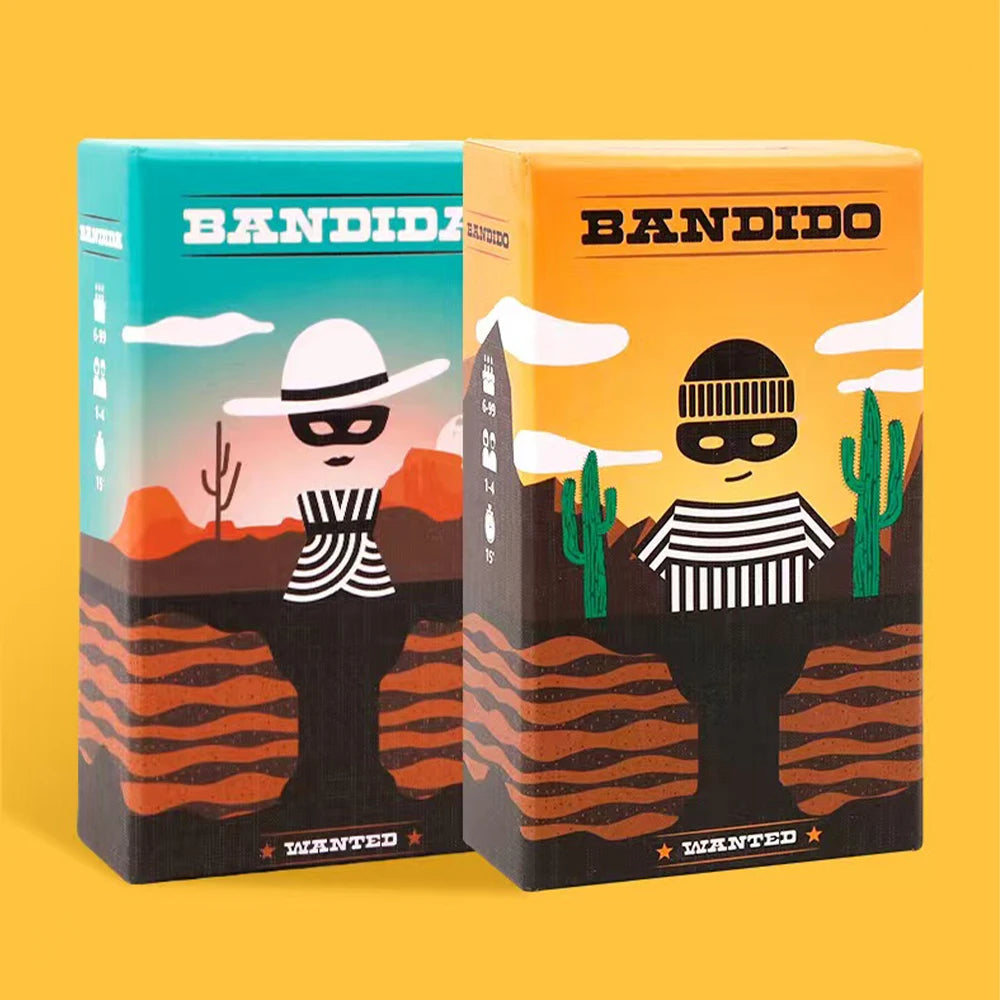 BANDIDO BANDIDA Puzzle Board Game for 1-4 Players, 15min Family Party Game, Fun Strategy Game