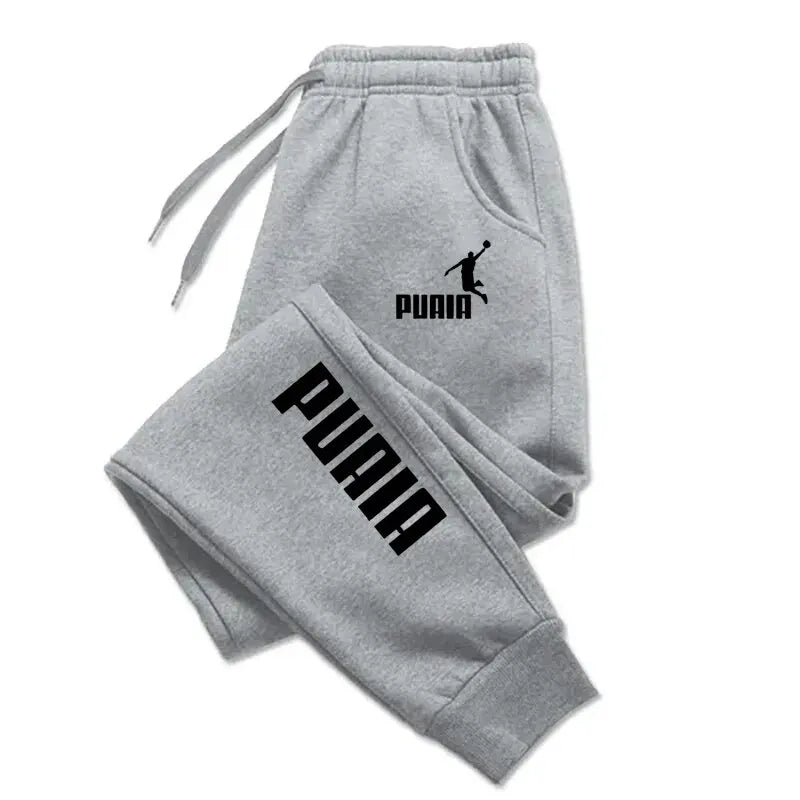 PUAIA Print Men's Pants Autumn/Winter New Sport Jogging