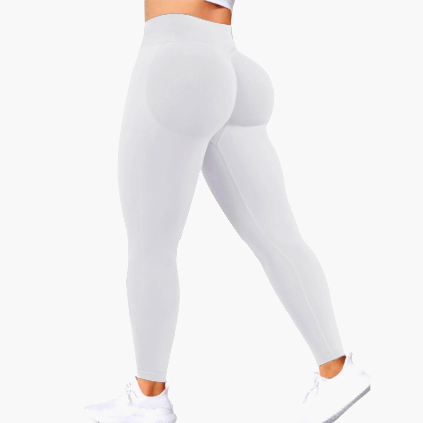 Seamless Women Solid Waist Yoga Pants