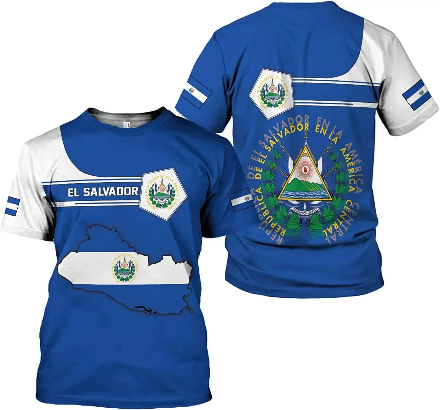 El Salvador Flag Football Jersey 3D Print