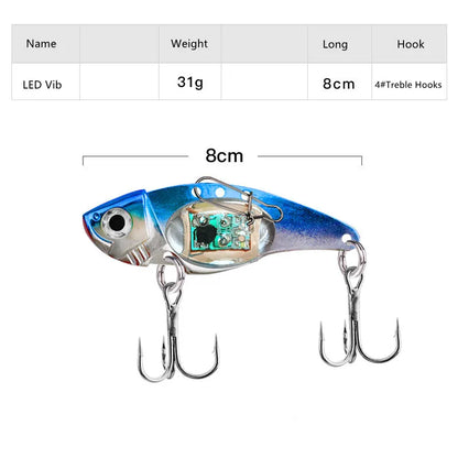Underwater LED LIGHED VIBRATION SINKING LURE-SALTWATER