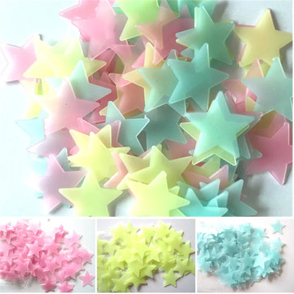 100pcs Fluorescent Glow in the Dark Stars