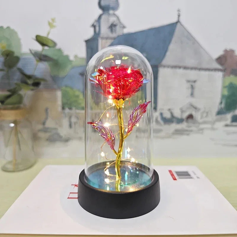 Rose Light Beautiful Realistic Looking Night Light Rose