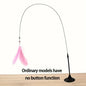 Cat Teaser Toy - Interactive Bell & Feather Wand -