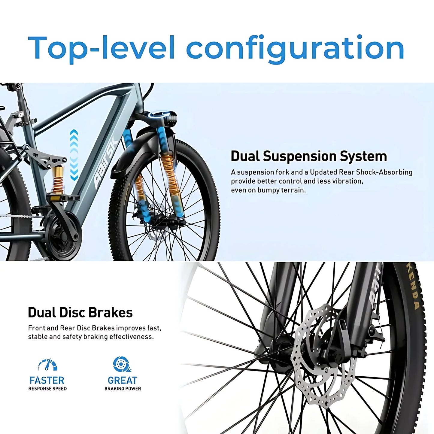 26'' Electric Bike for Adults,750W Peak Motor Mountain